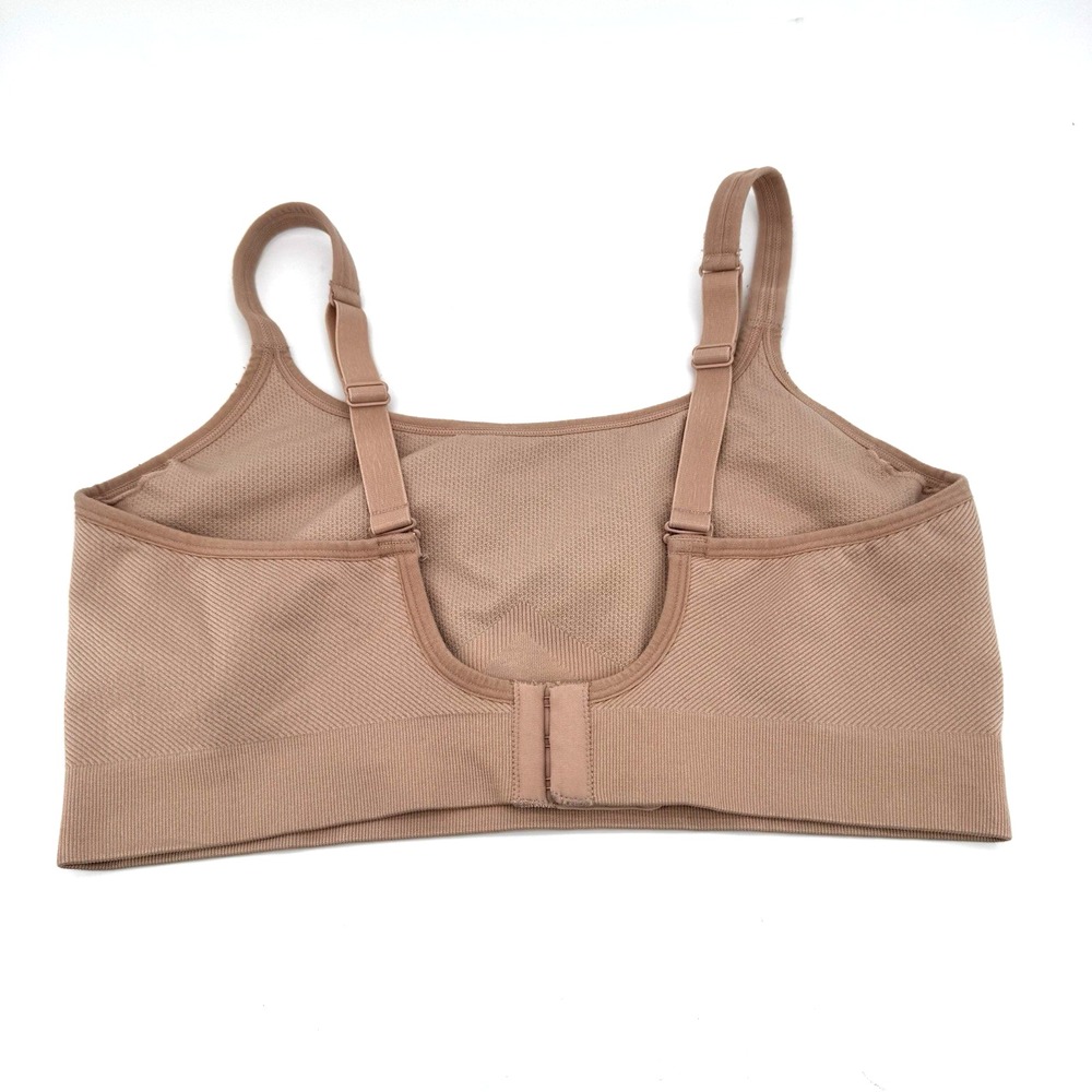 Soma Sport Seamless Ballet Back Bra XXL Beige Convertible Straps Stretchy - Picture 3 of 7